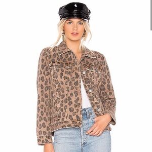 BlankNYC from Revolve Brown Leopard Print Jean Jacket